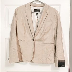 Khaki Pinstripe Summer Weight Blazer